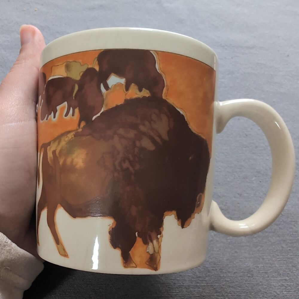 Otagiri Bison Coffee Mug Cup Japan 11 Ounce Vintage - Picture 9 of 9